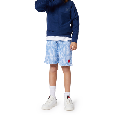 Denim-effect running shorts HUGO BOY