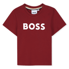 Short sleeve t-shirt, DARK RED, hi-res