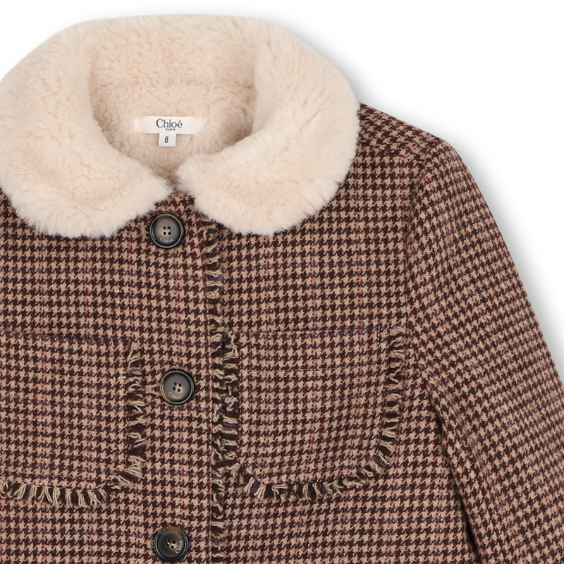 Plaid wool coat CHLOE 
                        GIRL