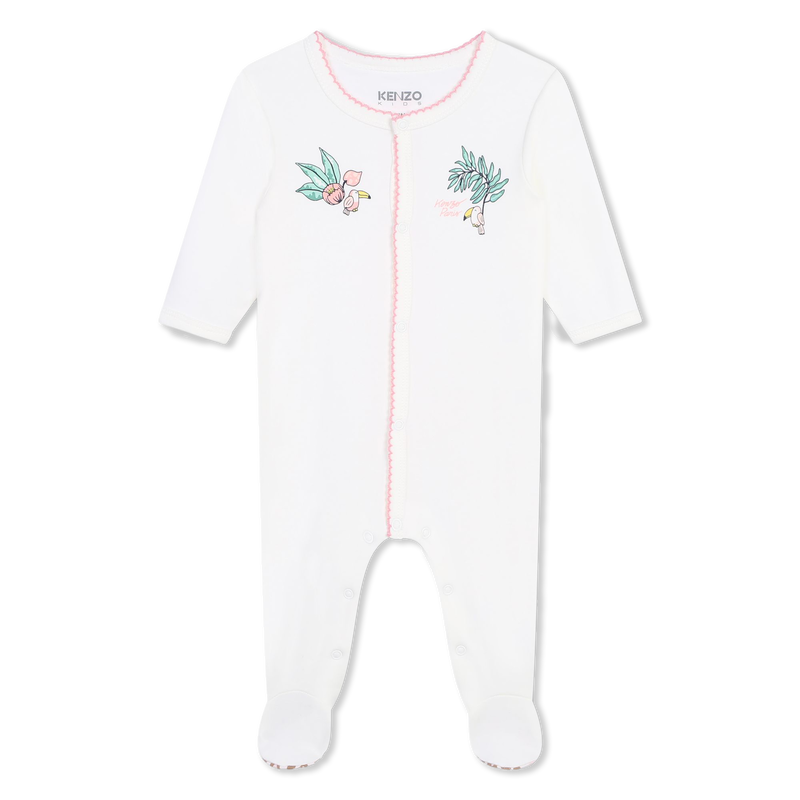 Cotton press stud pyjamas KENZO KIDS 
                        GIRL