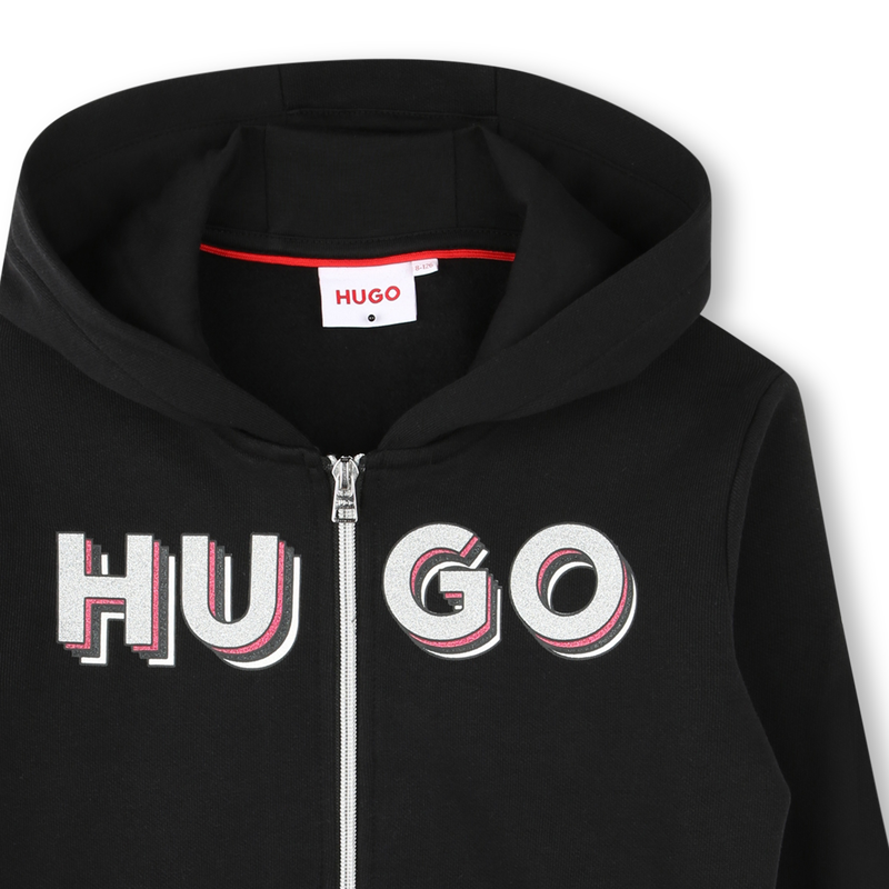 Zip-up hooded sweatshirt HUGO 
                        GIRL