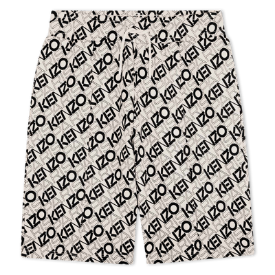 Printed Bermuda jogging shorts KENZO KIDS BOY