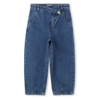 Asymmetrical denim pants KENZO KIDS 
                    GIRL