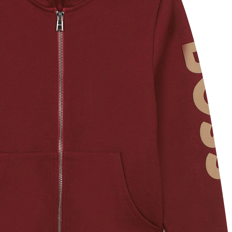 Hooded Piqu&eacute; Cardigan BOSS 
                        BOY