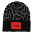 Jacquard knit hat HUGO 
                    GIRL