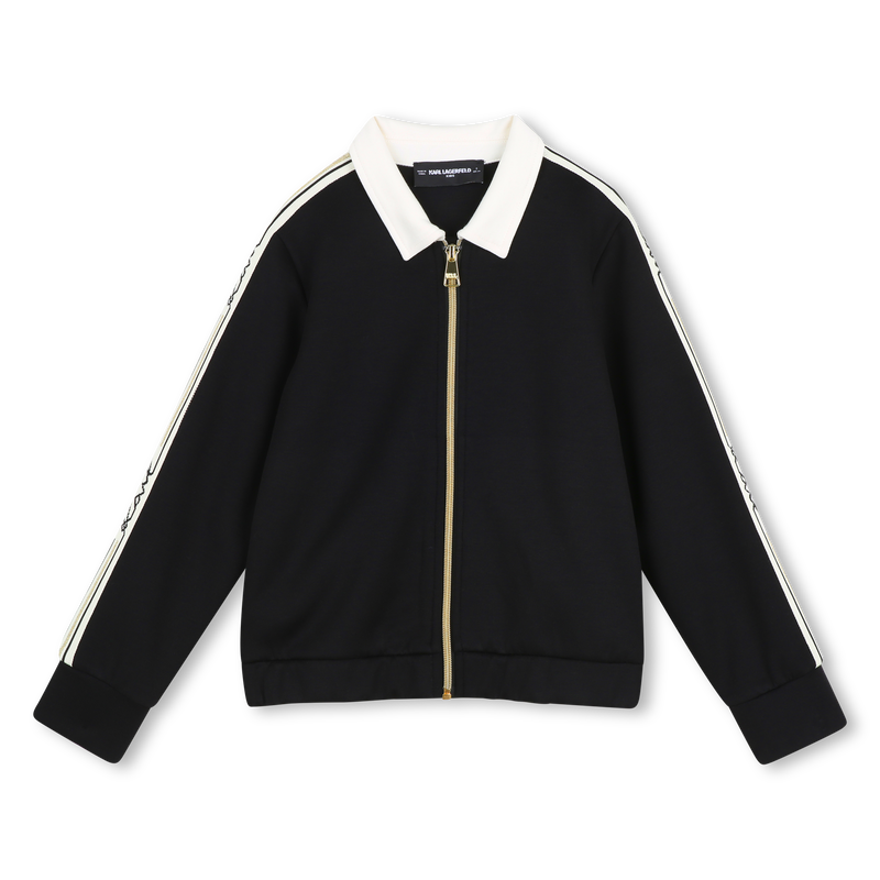 CARDIGAN WITH COLLAR KARL LAGERFELD KIDS 
                        GIRL
