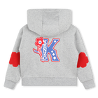 Fleece jogging cardigan KENZO KIDS 
                    GIRL