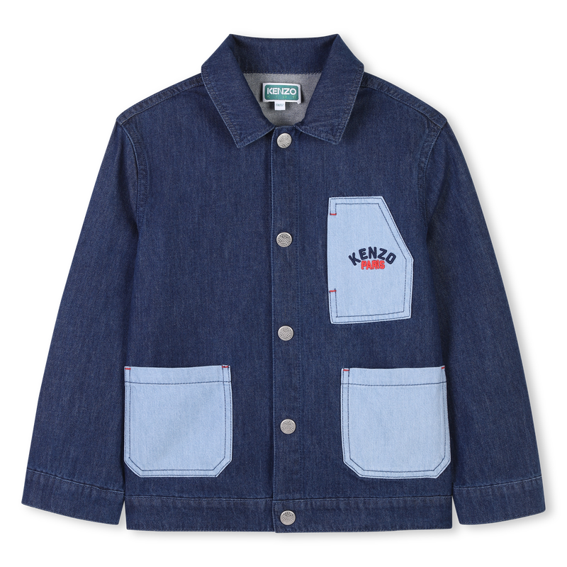 Cotton denim jacket KENZO KIDS 
                        UNISEX