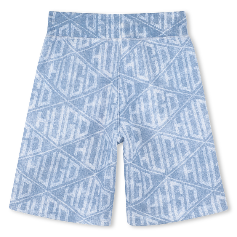 Denim-effect running shorts HUGO 
                        BOY