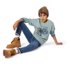Denim knit trousers TIMBERLAND 
                    BOY