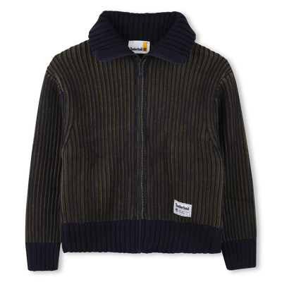 Zip-up knitted cardigan TIMBERLAND BOY