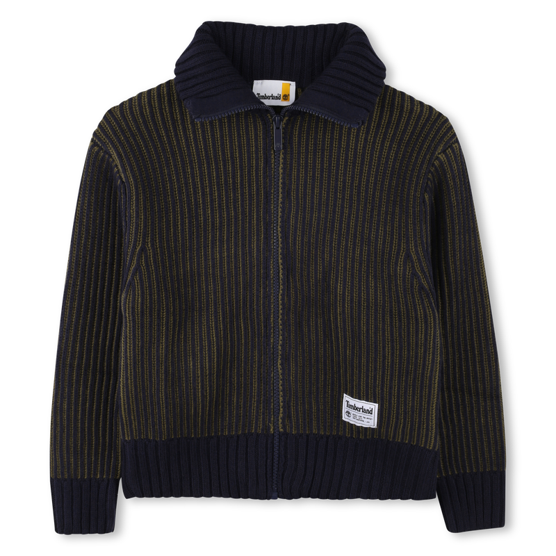 Zip-up knitted cardigan TIMBERLAND 
                        BOY