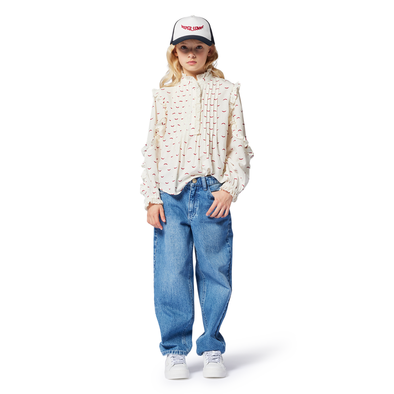 Straight-cut adjustable jeans ZADIG & VOLTAIRE 
                        GIRL