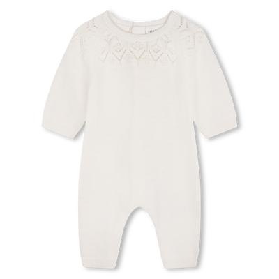 Plain knitted playsuit CARREMENT BEAU GIRL
