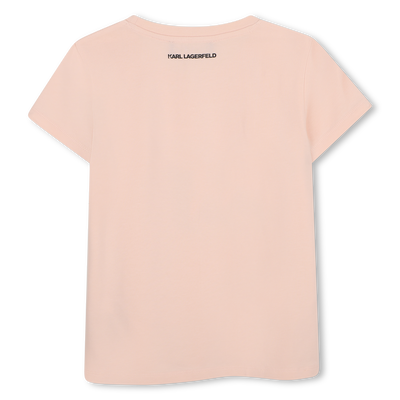Short sleeve t-shirt KARL LAGERFELD KIDS GIRL