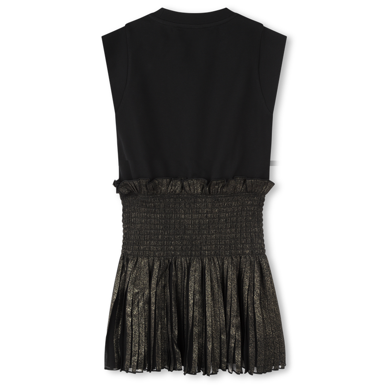 Multimaterial dress KARL LAGERFELD KIDS 
                        GIRL