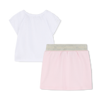 T-shirt and skirt set KARL LAGERFELD KIDS 
                    GIRL