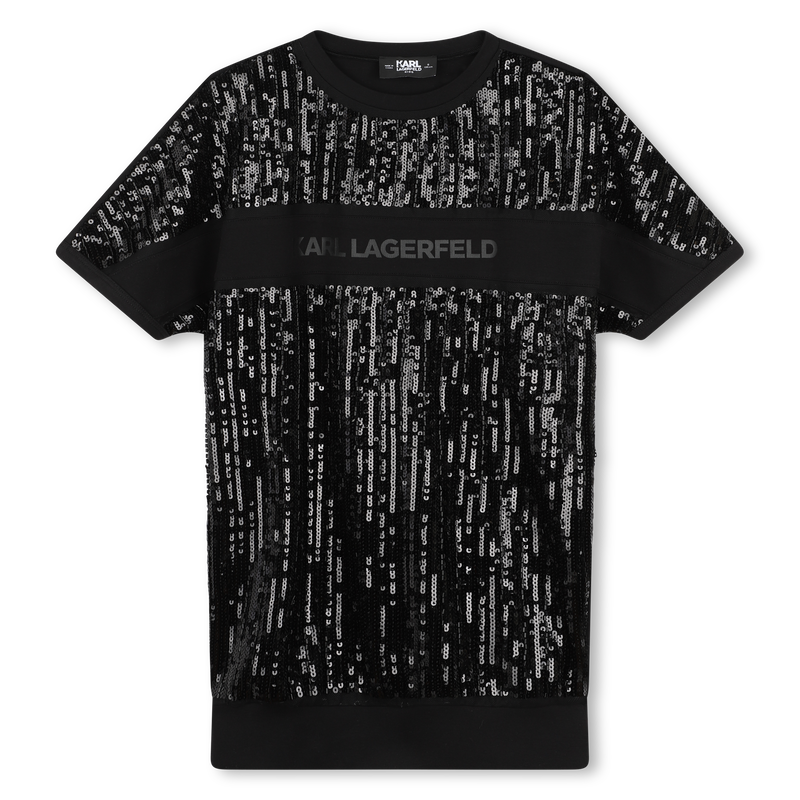 Beaded and sequinned dress KARL LAGERFELD KIDS 
                        GIRL