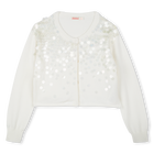 Cotton cardigan with sequins BILLIEBLUSH 
                    GIRL