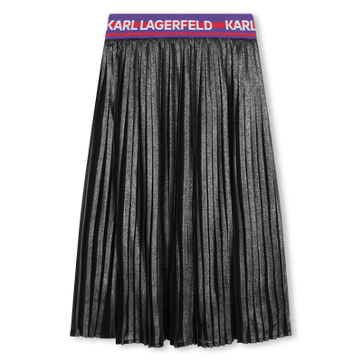 Pleated midi skirt KARL LAGERFELD KIDS GIRL