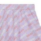 Flared logo-printed skirt KENZO KIDS 
                    GIRL