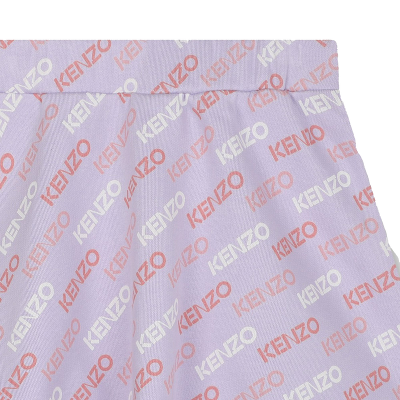 Flared logo-printed skirt KENZO KIDS 
                        GIRL