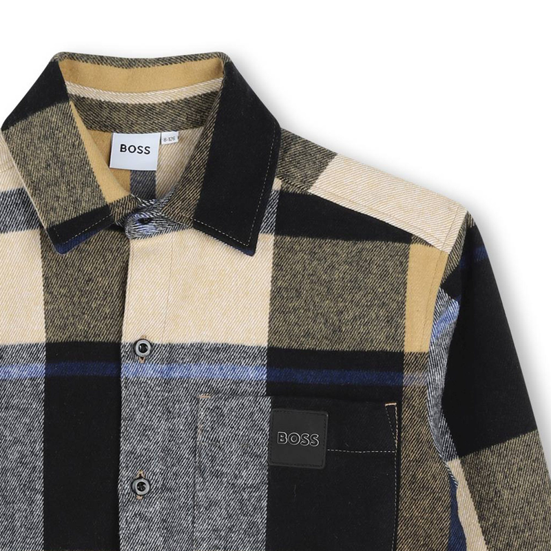 Long-sleeved cotton shirt BOSS 
                        BOY