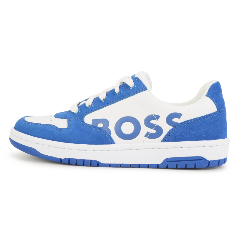 Lace-up logo trainers