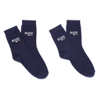 Pack of 2 pairs of socks, NAVY, hi-res