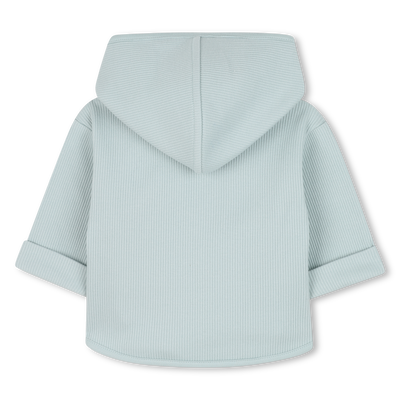 Ribbed hooded cardigan TIMBERLAND BOY