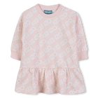 Printed fleece dress KENZO KIDS 
                    GIRL