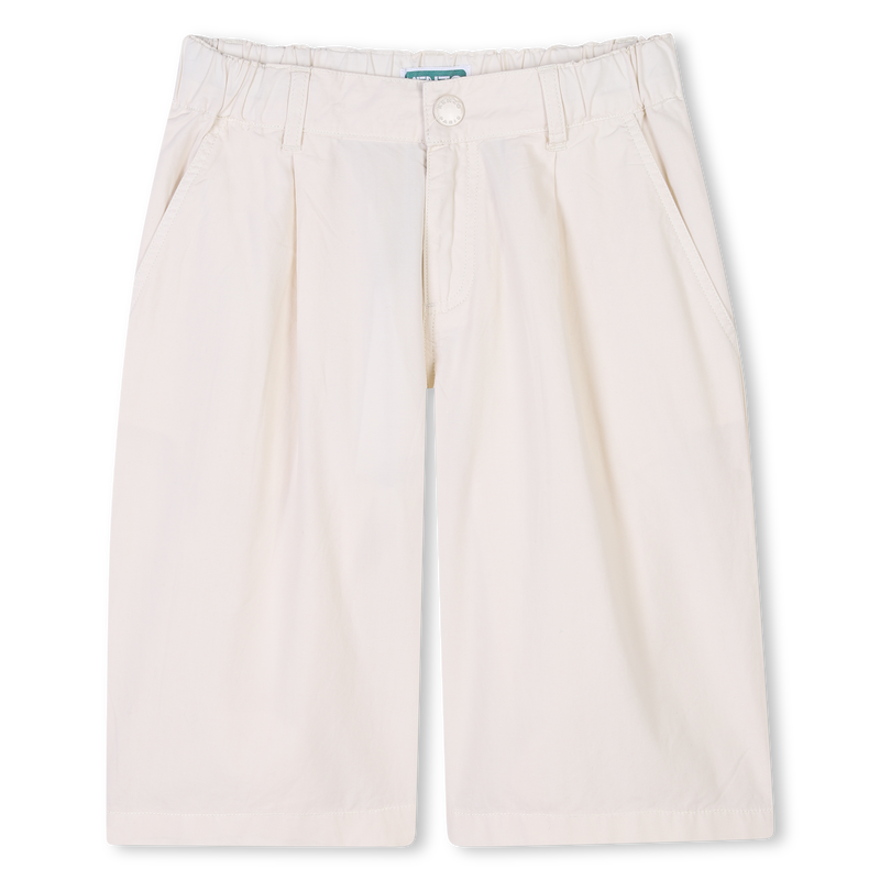 Plain cotton Bermuda shorts KENZO KIDS 
                        BOY