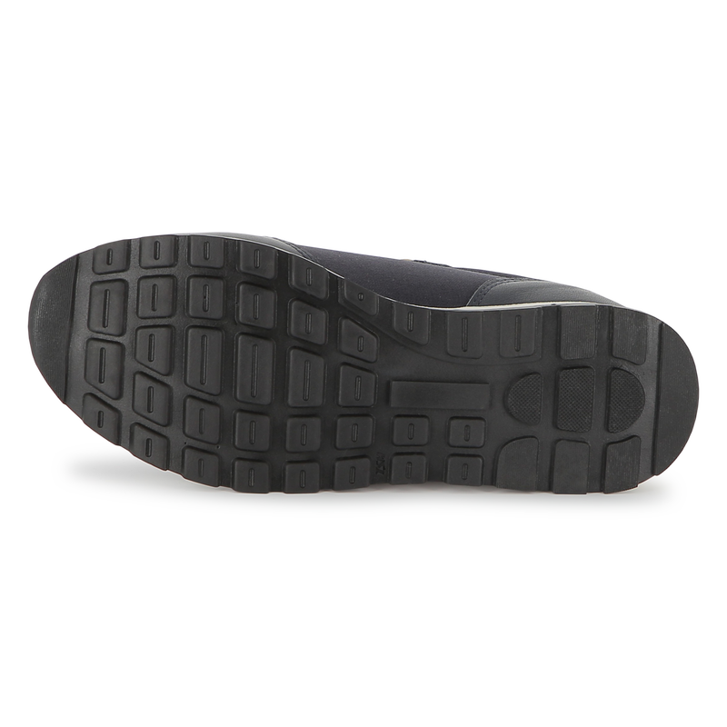 Two-tone lace-up trainers