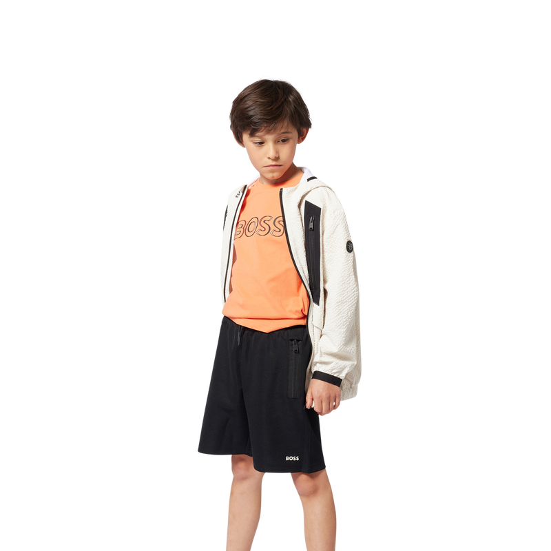 Short-sleeved cotton T-shirt BOSS 
                        BOY