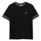Short-sleeved t-shirt, BLACK, hi-res