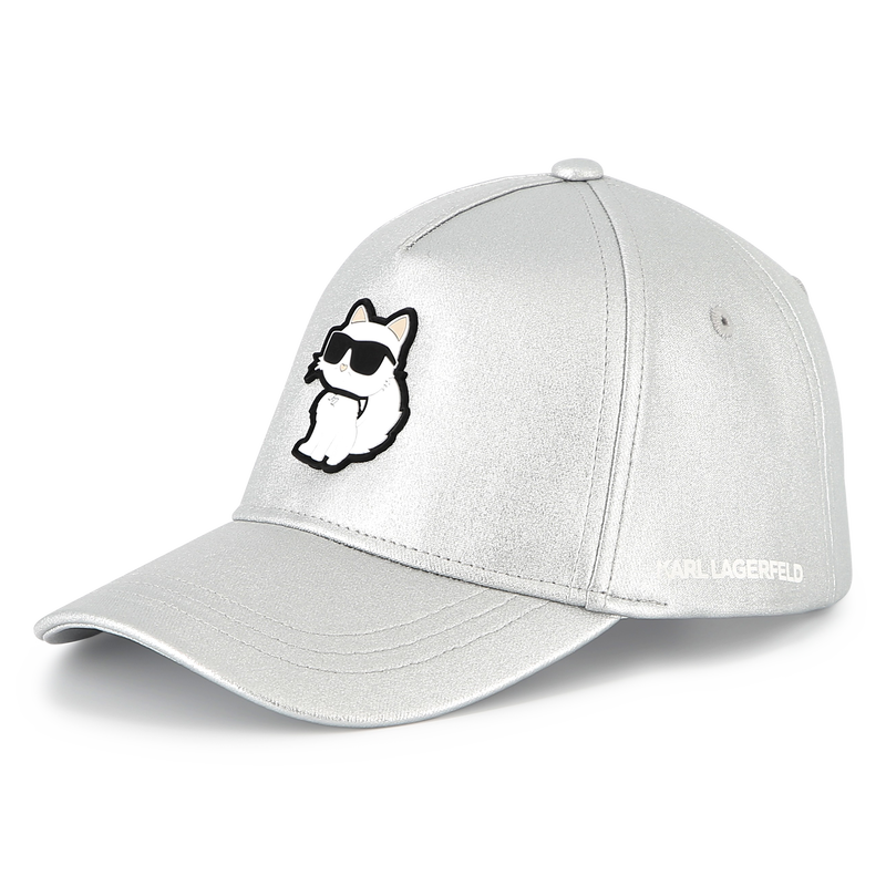 Adjustable cap with badge KARL LAGERFELD KIDS 
                        GIRL