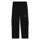 Flowing wide-leg trousers, BLACK, hi-res