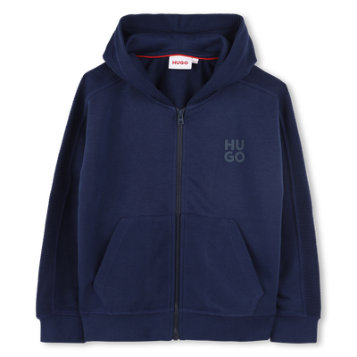 Hooded fleece zip sweatshirt HUGO BOY