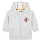 Zip-up hooded sweatshirt, CHINE GREY, hi-res