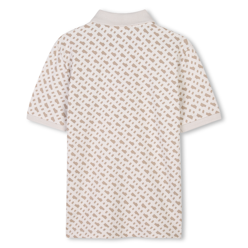 Printed straight polo shirt BOSS 
                        BOY