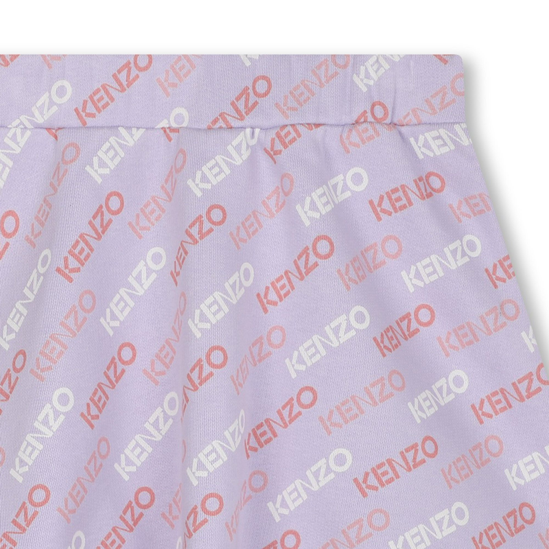 Flared logo-printed skirt KENZO KIDS 
                        GIRL