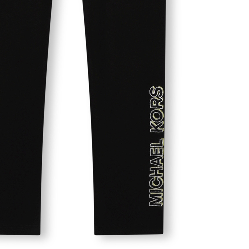Leggings with glittery logo MICHAEL KORS 
                        GIRL