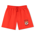 Tiger-print swim shorts KENZO KIDS 
                    BOY