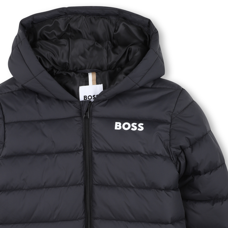 THIN DOWN JACKET WITH HOOD BOSS 
                        BOY