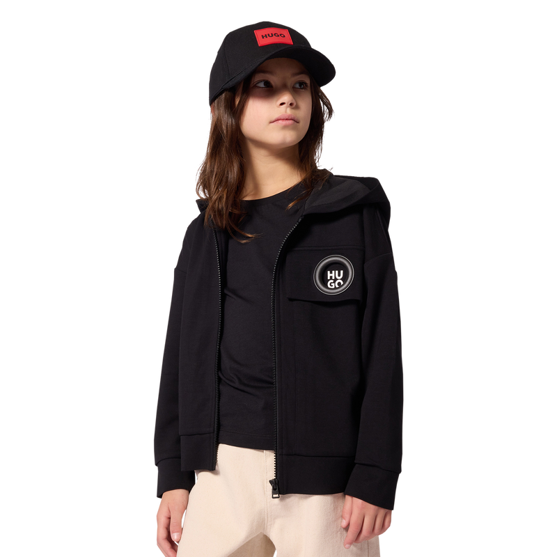 Hooded cardigan HUGO 
                        GIRL
