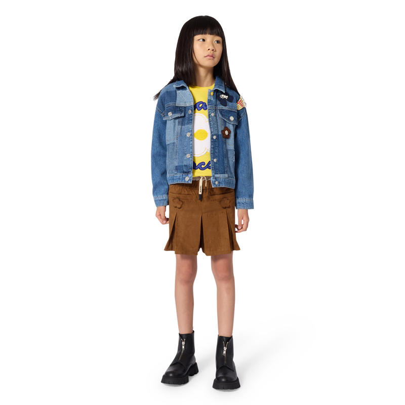 Suede skort MARC JACOBS 
                        GIRL