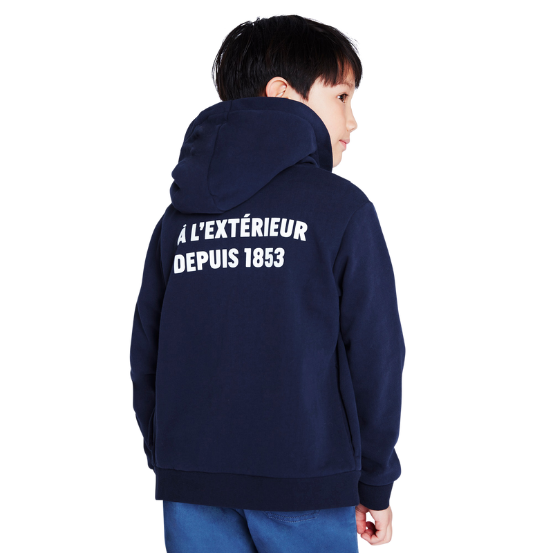 Zip-up hooded sweatshirt