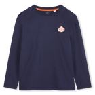 Long-sleeved T-shirt, NAVY, hi-res