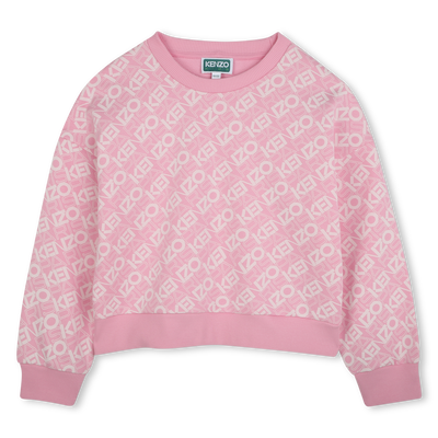 Cotton fleece sweatshirt KENZO KIDS GIRL