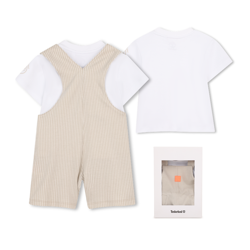 OVERALLS AND T-SHIRT SET TIMBERLAND 
                        BOY